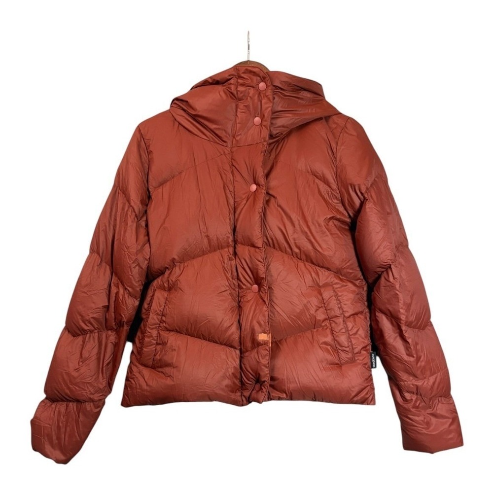 Cotopaxi Womens Solazo Down Puffer Jacket S Rust 650 Fill Hooded Insulated
